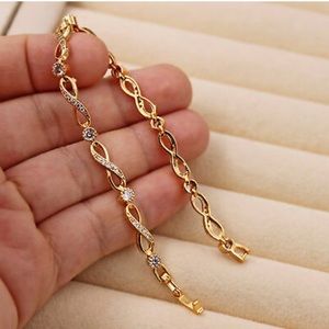 Beautiful Infinity bracelet stone cubic zirconia